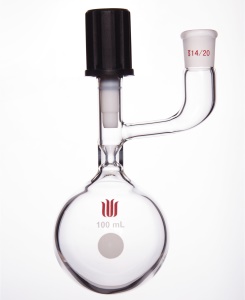 欣维尔 F461100 溶剂存储球瓶（f46） 容量(mL)100 磨口14/20 阀尺 …