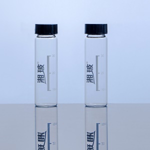 湘玻 玻璃螺口试剂瓶 带刻度3ml 5ml 10ml 12ml 60ml透明棕色样品瓶进样瓶冻干西林血清瓶