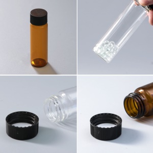 比克曼生物（BKMAM）实验室玻璃透明螺口瓶样品瓶西林试剂瓶3/5/10/15/20/30/40/50/60ml透明棕色样品瓶