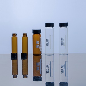 湘玻 玻璃螺口试剂瓶 带刻度3ml 5ml 10ml 12ml 60ml透明棕色样品瓶进样瓶冻干西林血清瓶