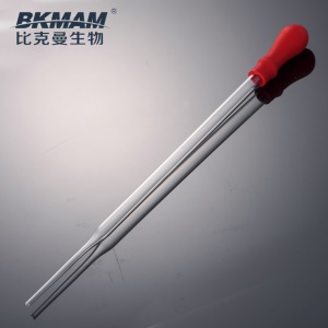 比克曼生物（BKMAM）玻璃胶头滴管 吸管 配套红皮头90/100/120/150/180/200mm实验室耗材用品