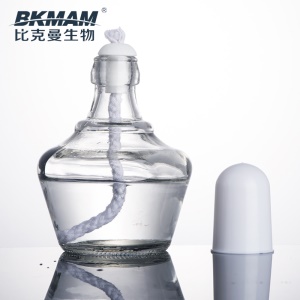 比克曼BKMAM加厚玻璃酒精灯化学实验室器材含灯帽迷你酒店家用学生加热石棉网三角铁支架150 250ml酒精灯灯芯