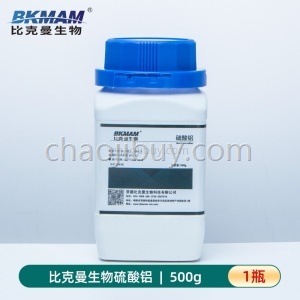 比克曼生物 硫酸铝 AR500g 绣球调色 变蓝水溶缓释肥 分析纯 化学试剂 化工原料