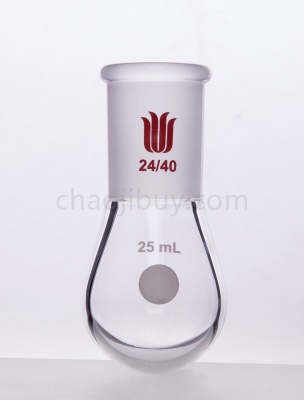 F312425 厚壁茄型瓶 容量(mL)25 磨口24/40