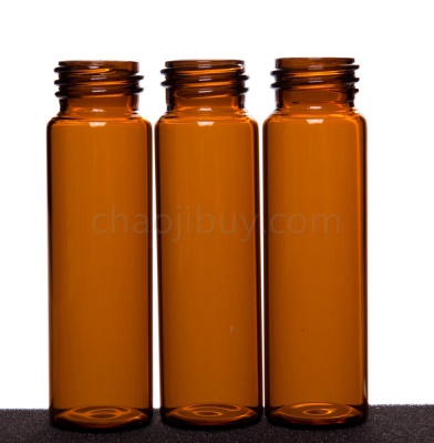 V354004 24-400 螺纹口棕色样品瓶 40mL 100个/包  27.5*95mm