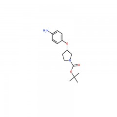 阿拉丁  3-(4-Amino-phenoxy)-pyrrolidine-1-carboxylic acid tert-butyl ester   5g   862874-75-7