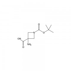 阿拉丁  3-amino-1-[(tert-butoxy)carbonyl]azetidine-3-carboxylic acid    500mg  1262412-13-4
