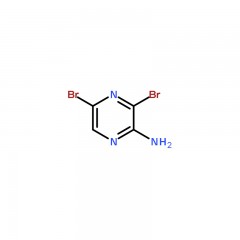 阿拉丁 2-氨基-3,5-二溴吡嗪  2-Amino-3,5-dibromopyrazine     5g  24241-18-7