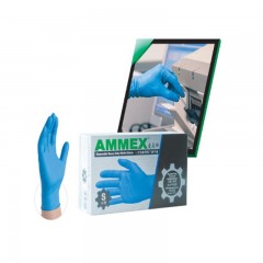 爱马斯（AMMEX）   爱马斯 AMMEX丁腈手套 检查手套 深蓝 无粉 耐用型