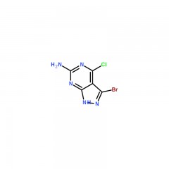 阿拉丁     3-溴-4-氯-1H-吡唑并[3,4-d]嘧啶-6-胺      6-<WBR>Amino-<WBR>3-<WBR>bromo-<WBR>4-<WBR>chloropyrazolo[3,4-<I>d</I>]pyrimidi