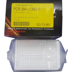 爱斯进   AXYGEN   384孔PCR微孔板，适配罗氏480 Light Cycler, 白色（有薄膜），灭菌 货号 PCR-384-LC480-W