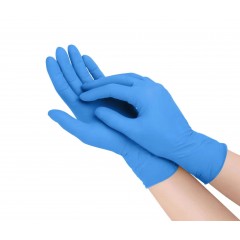 格拉文（GloveOn）丁腈检查手套医用手套无粉标准袖口 蓝色