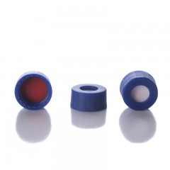 西杰沃斯   瓶盖，螺口，蓝色，预切口 PTFE/硅橡胶，100/包，瓶盖尺寸：12 mm