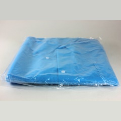 芯硅谷 L5801 限次使用实验服,衬衣领 45g普通PP无纺布,深蓝色,2XL(特大号) 1箱(1件/袋×50)