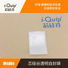 芯硅谷（i-Ouip）   芯硅谷M4864 透明自封袋塑料LDPE 保鲜自封小号,0.1mm 双面20丝厚