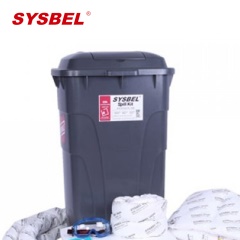 西斯贝尔SKIT002W移动式防溢应急处理套装 灵活应对中小规模泄漏事故 SYSBEL吸油型应急处理箱 白色 1套