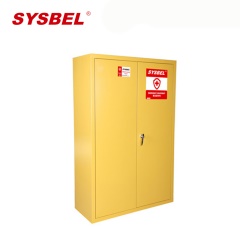 西斯贝尔WA910450紧急器材柜 180*120*45耐腐蚀抗潮湿 SYSBEL安全存储PPE柜 对开双门 CE认证 黄色 1台