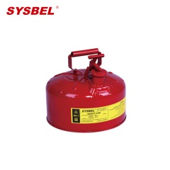 西斯贝尔SCAN001R金属安全罐 29*26 含火焰消除网 自动泄压设置 SYSBEL安全存储罐 红色 1个