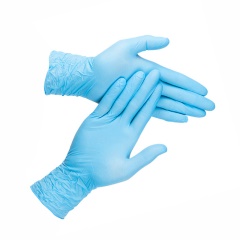 麦迪康/Medicom S1116C 灭菌型丁腈手套 一次性无粉检查手套 独立包装 蓝色 中号