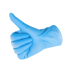 麦迪康/Medicom 1177C一次性手套 丁腈无粉橡胶手套耐用检查手套 蓝色中号M码 100只/盒  企业专享